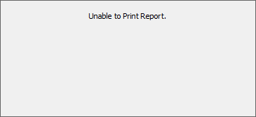 Unable to Print Report