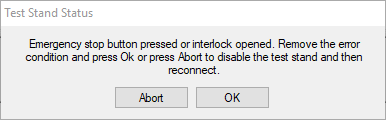 Interlock Opened Error
