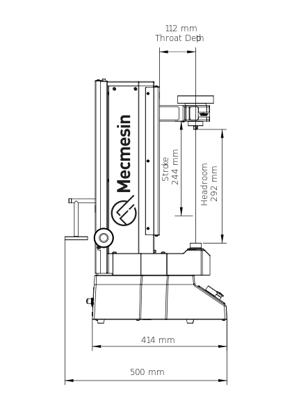 HelixaPro - Diagram/dimensions (Side)