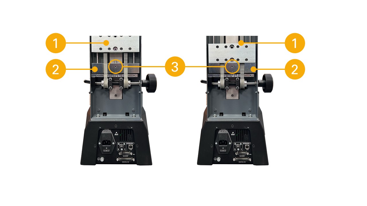 HelixaPro counterbalance mechanism (exposed/rear panel removed)