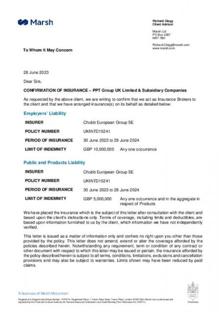 Certificate of Employers #39 Liability / Public and Products Liability Certificate of Employers #39 Liability / Public and Products Liability